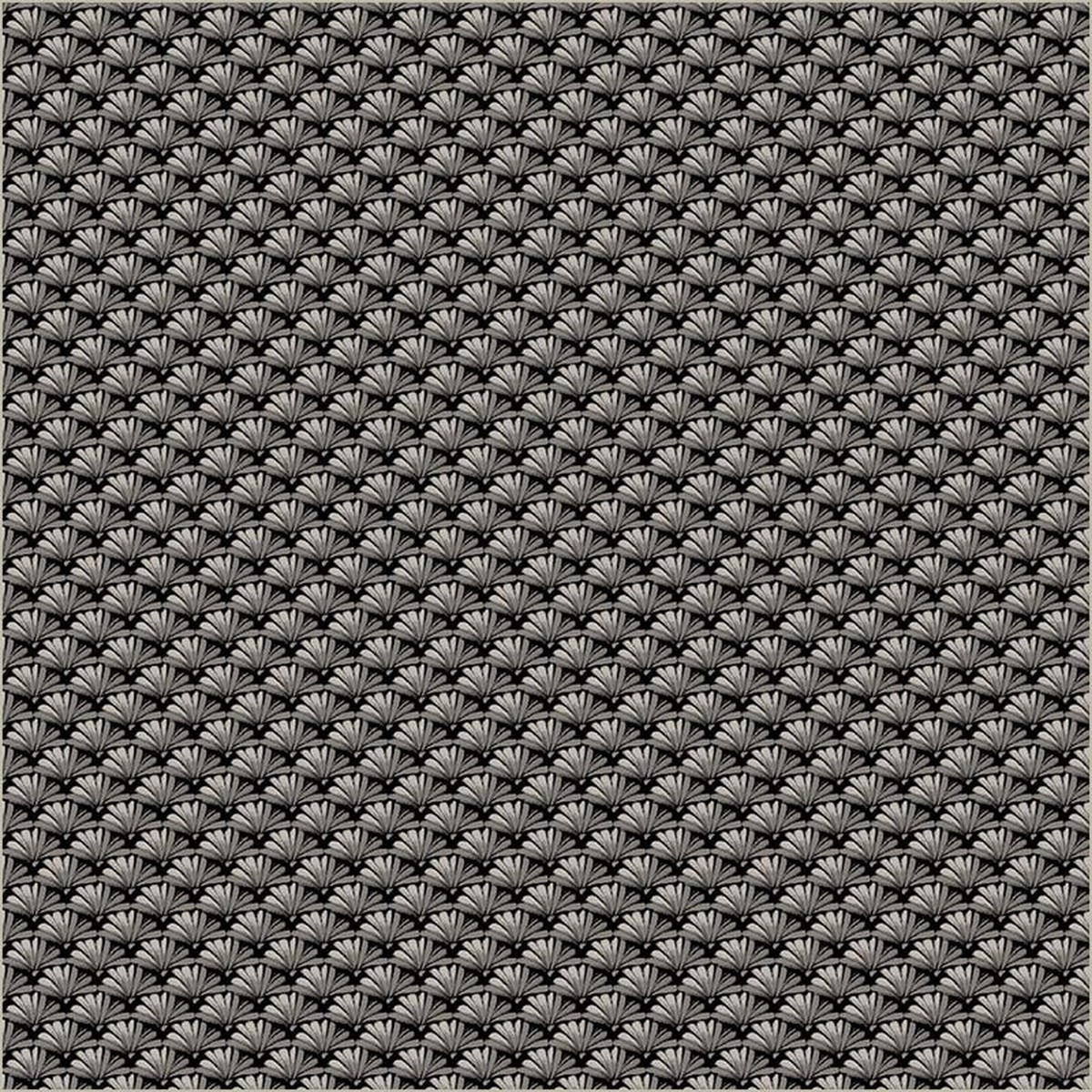 Black Verona Fanned Cotton 4445 Fabric Per Yard