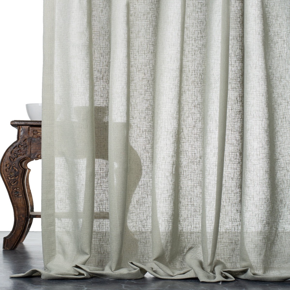 'Ralina' Fabric by the Metre (Grey-Green)
