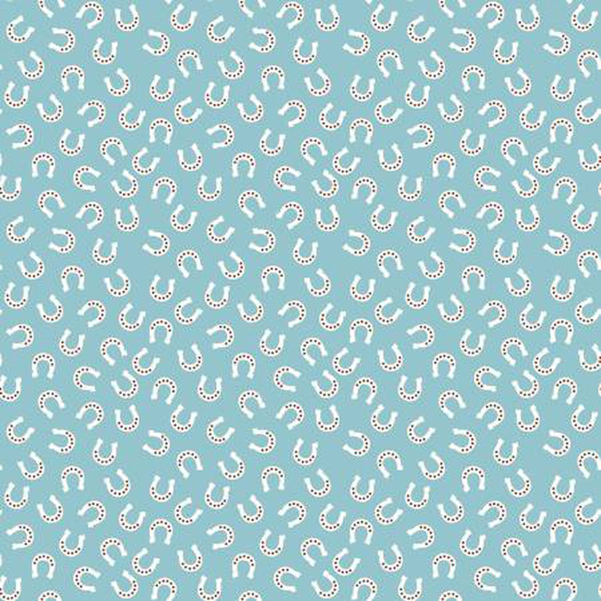 RB Flannel Lil Buckaroos Horseshoes Aqua