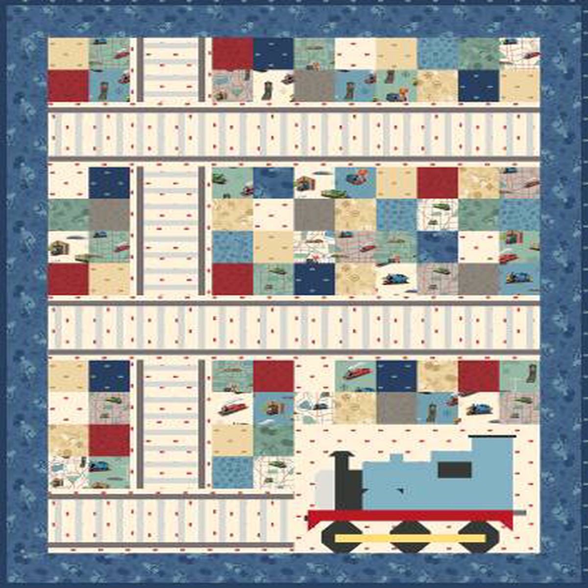 RB Thomas & Friends 80th Anniversary Thomas the Tank Railway Quilt Kit